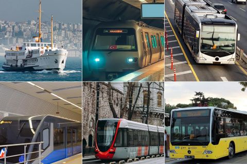 Стамбул: городская карта на автобус, метро, трамвай и паромы