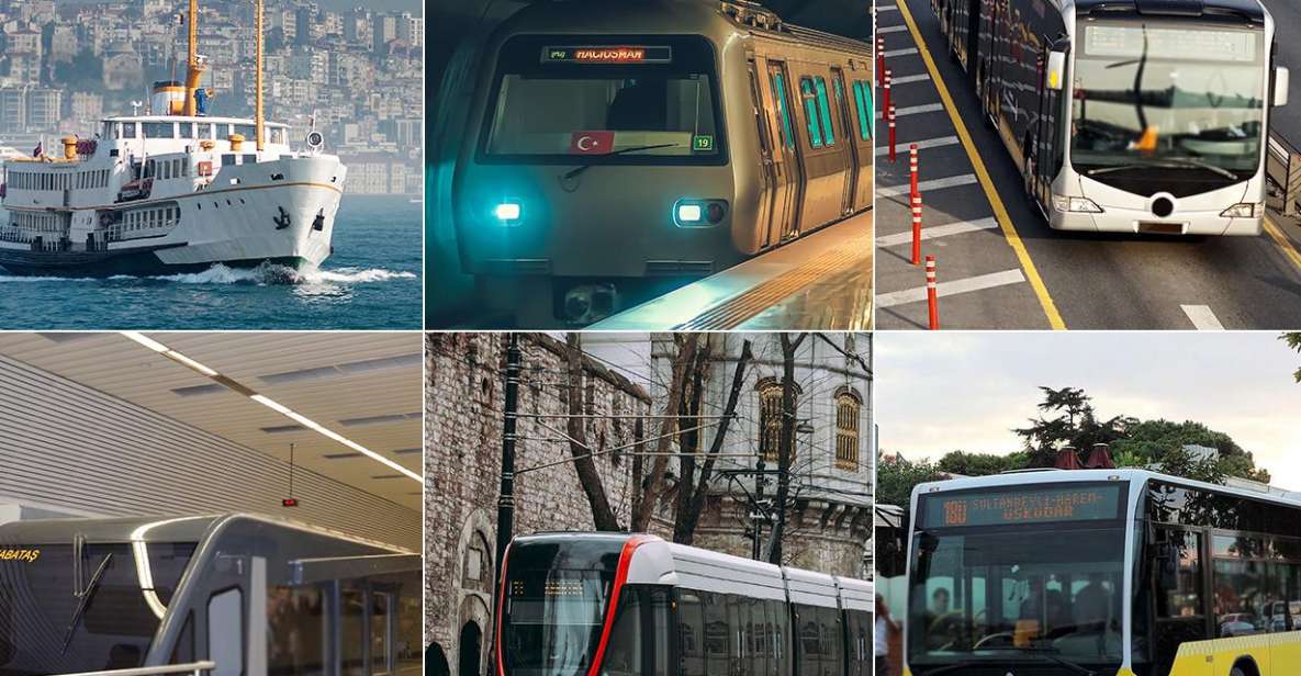 Istanbul : carte transport pour bus, métro, tram et ferries