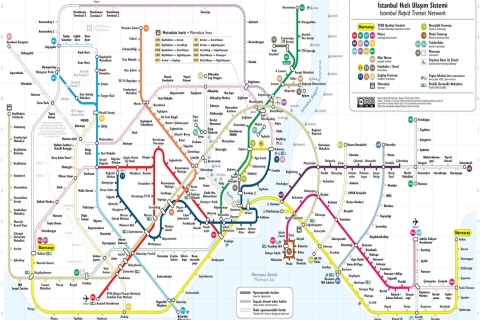 Istanbul : carte transport pour bus, métro, tram et ferriesCarte 10 trajets