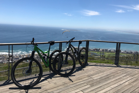 Kaapstad: mountainbiken op de Tafelberg