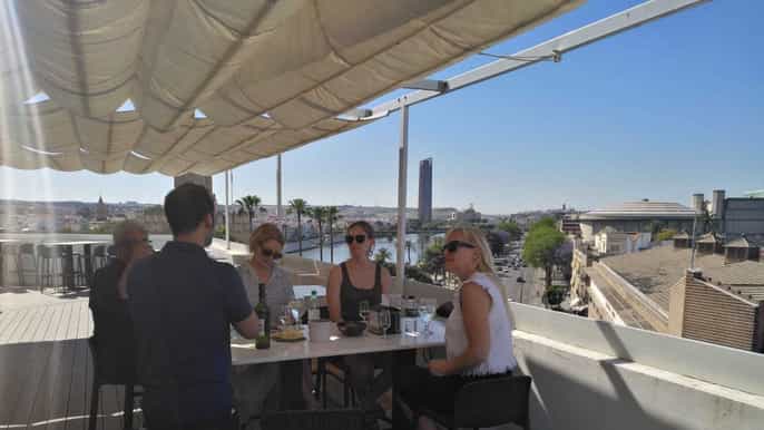 seville sangria tasting with rooftop views