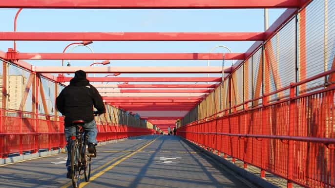 from manhattan williamsburg bridge bike rental