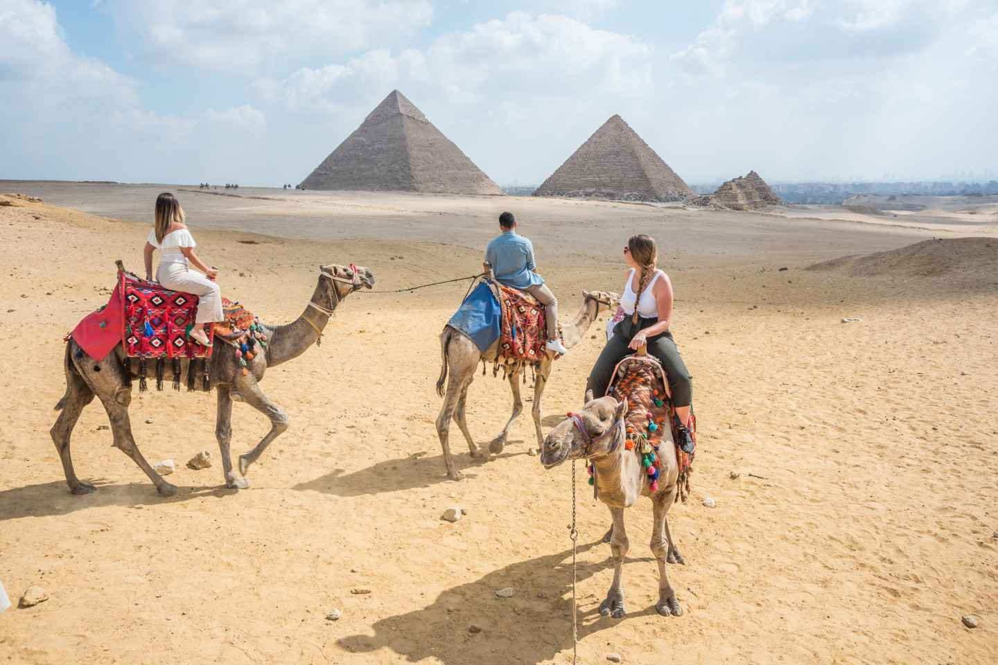 Dal Cairo: tour delle piramidi in cammello o in carrozza