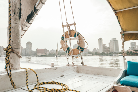 El Cairo: tour de las pirámides y la esfinge con paseo por el río Nilo FeluccaTour privado sin tarifas de entrada