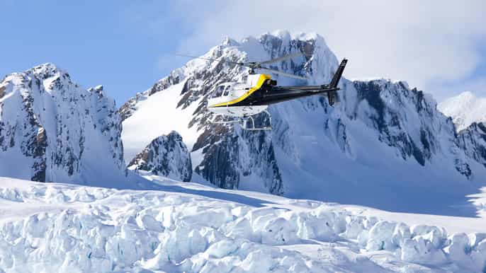 fox glacier scenic helicopter ride with snow landing