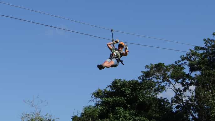 puerto plata combo experience zipline + horseback riding