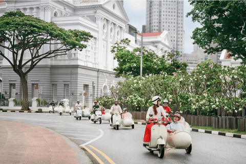 Em Singapura: Passeio de Vespa Sidecar em Kampong Glam e Civic DistrictKampong Glam &amp; The Civic District 120mins Tour