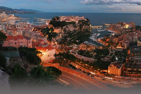 Tour en minivan de 4 horas por Mónaco por la noche desde Niza