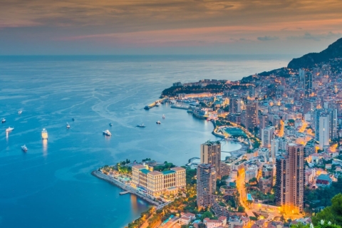 Monaco bei Nacht 4-stündige Minivan-Tour ab Nizza