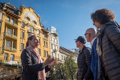 Visite de 3 heures de l'Art nouveau et de l'architecture cubiste à PragueTour privé