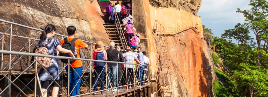 Sri Lanka Bentota : Excursion d'une journée à Sigiriya et au temple de Dambulla