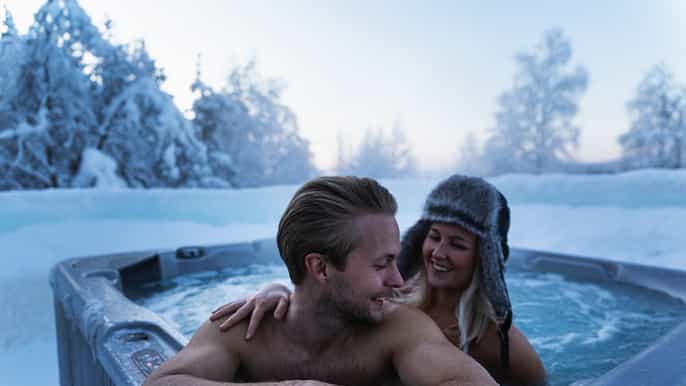 rovaniemi snow sauna experience with dinner