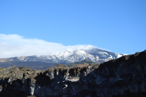 Taormina and Catania: Private guided Etna hike by cable car From Taormina or Catania: Private Etna Cable Car Hike