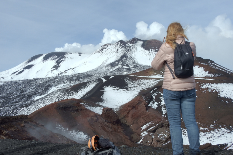 Taormina and Catania: Private guided Etna hike by cable car From Taormina or Catania: Private Etna Cable Car Hike