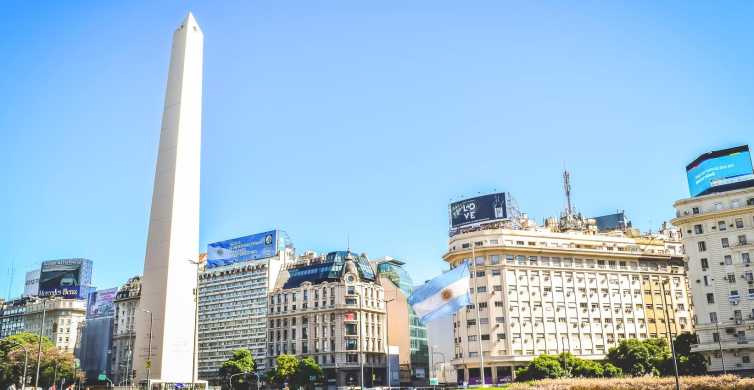 Buenos Aires: Kaupungin kohokohdat opastettu kierros ja kuljetus