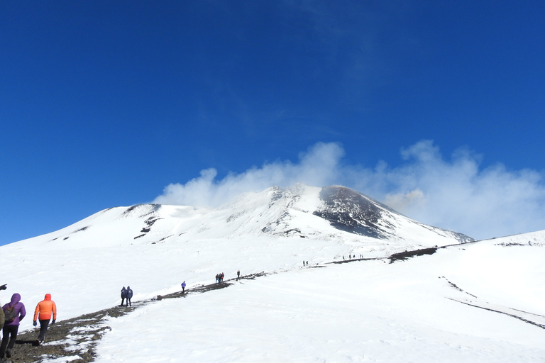 Taormina and Catania: Private guided Etna hike by cable car From Taormina or Catania: Private Etna Cable Car Hike