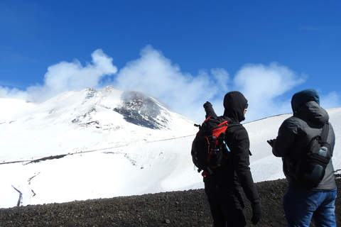 Taormina and Catania: Private guided Etna hike by cable car From Taormina or Catania: Private Etna Cable Car Hike