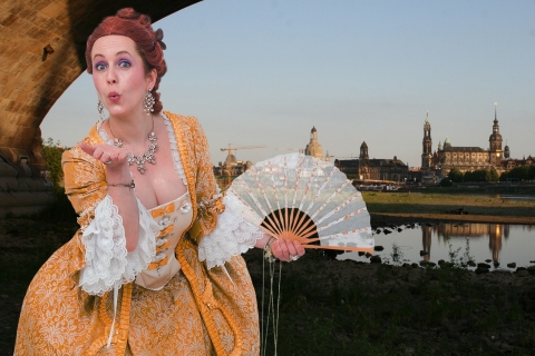 Dresden: 1,5 uur historisch kostuum TourPrivate Group Tour
