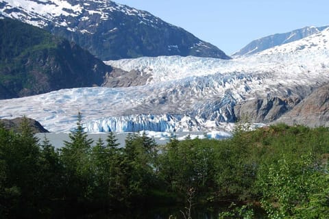 Juneau City and Mendenhall Glacier