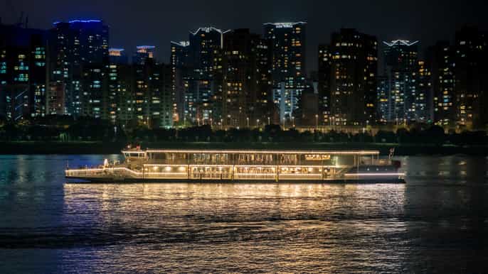 han river night cruise with live music optional fireworks