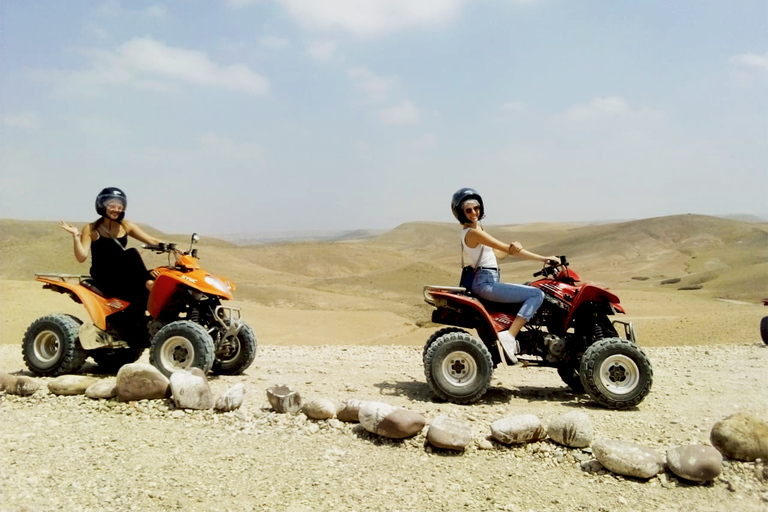 Passeio de quadriciclo e camelo em Agafay com jantar no Chouf L&#039;orMarrakech: Agafay Desert Quad Bike, passeio de camelo e jantar