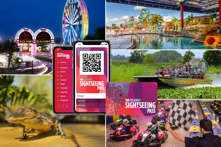 Orlando: Flex Pass Passeios Turísticos, Descontos e BondeFlex Pass Turístico para 2 Atrações