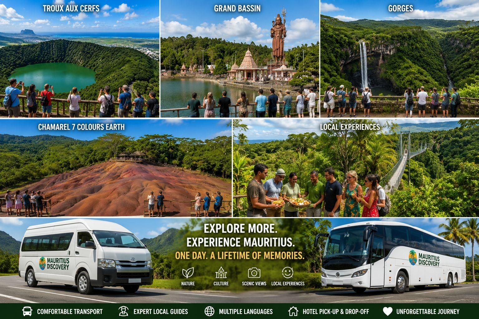 South Mauritius Discovery – Trou aux Cerfs, Grand Bassin, Gorges & Chamarel