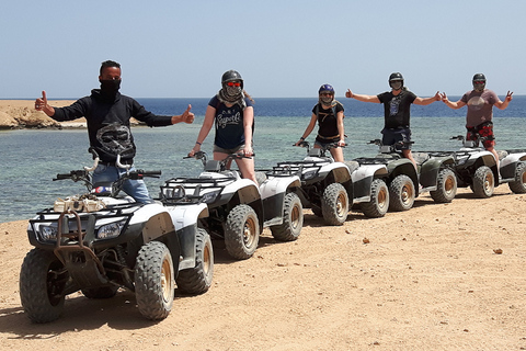 Bahía de Makadi: ATV, Vista al Mar, Camello, Observación de las Estrellas, Cena y EspectáculoEl Gouna, Bahía de Soma, Safaga: Quad Mar, Desierto y Camello