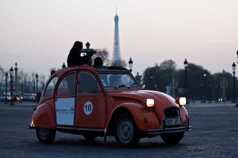 Private Guided Night Tour of Paris by Citroën 2CV