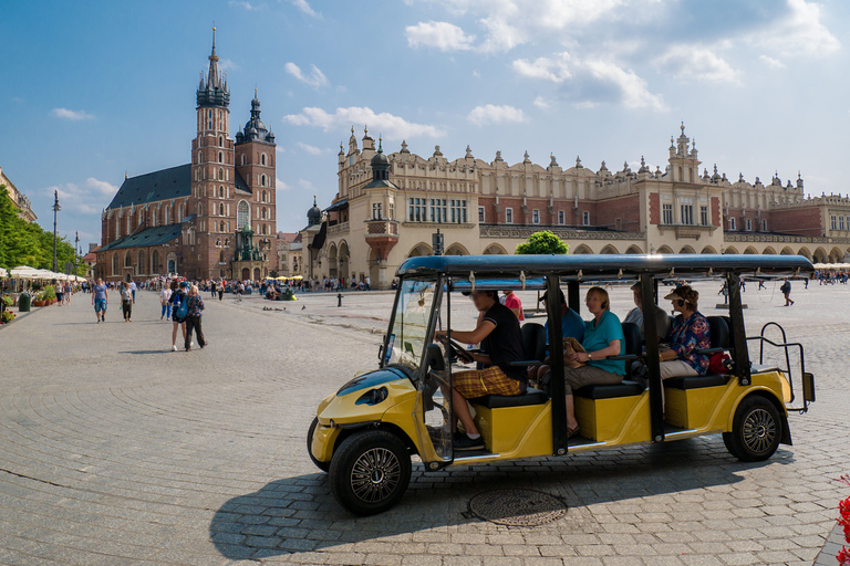 Krakow: City Sightseeing Tour by Electric Golf CartTour in French