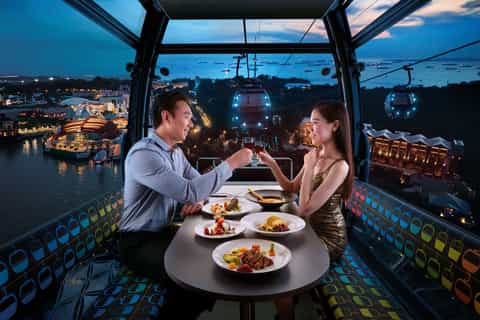 Singapore Cable Car: Premium Cabin Dining Experience