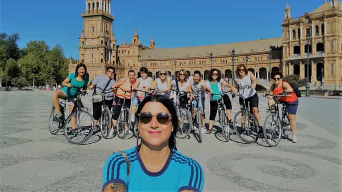seville highlights bike tour with local guide