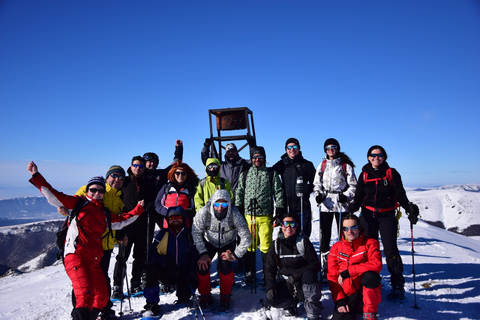 Vanuit Sofia: Sneeuwschoenwandeling op de Vitosha bergVan Sofia: sneeuwschoenwandeling op de berg Vitosha