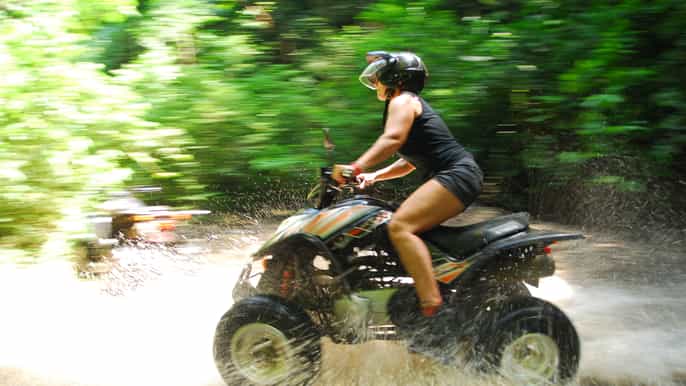 from jaco twohour atv jungle and river adventure
