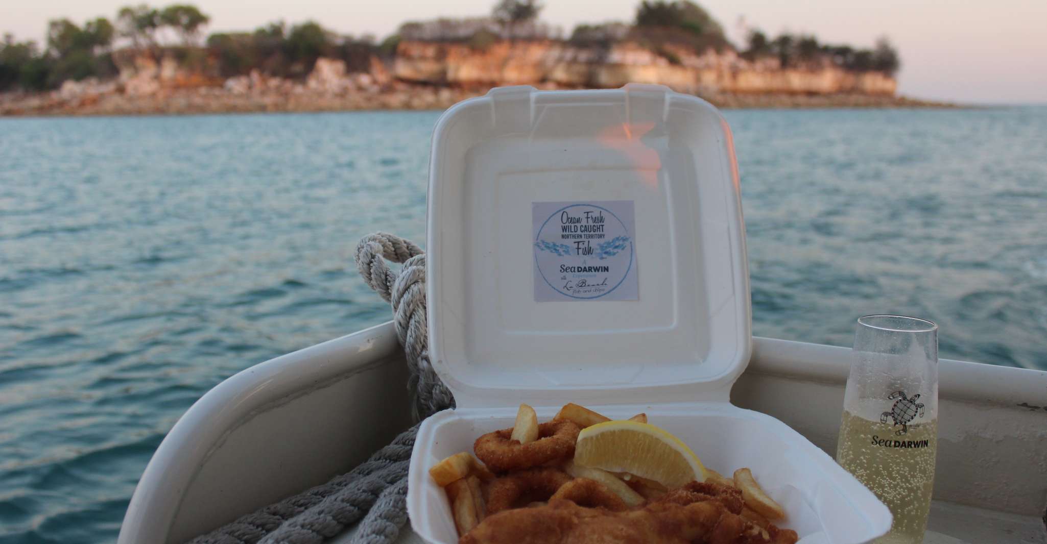 Darwin, Sunset Harbour Kreuzfahrt mit Fisch und Chips Abendessen - Hizvo