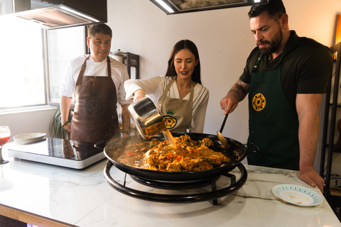 Madrid: Paella Cooking Class with Unlimited Wine & Churros Paella Cooking Class Unlimited Wine Churros & Chocolate