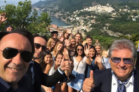 From Naples Port: Sorrento and Pompeii Day Transfer