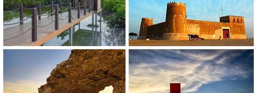 Da Doha: gita di 1 giorno nel nord e nell'ovest del Qatar con servizio navetta