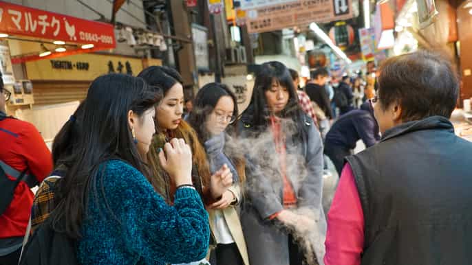 osaka visite gastronomique du marché kuromon de 2 heures