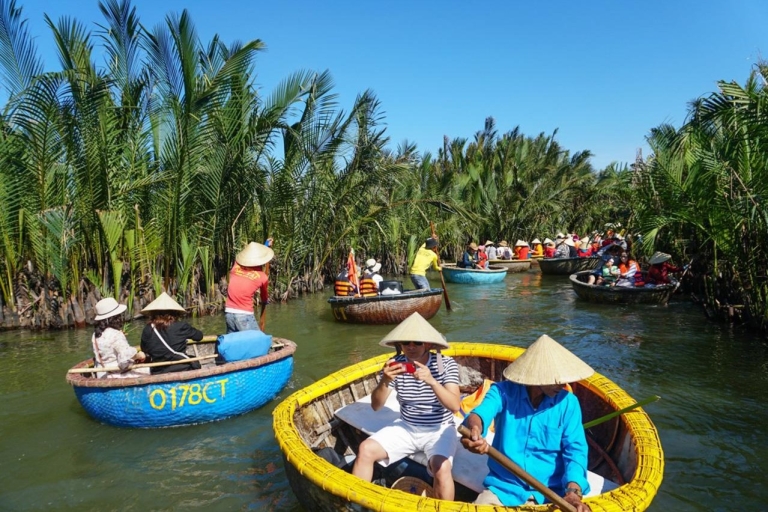 Hoi An: boottocht met Cam Thanh-mandKaartje voor de mandboot met hoteltransfers
