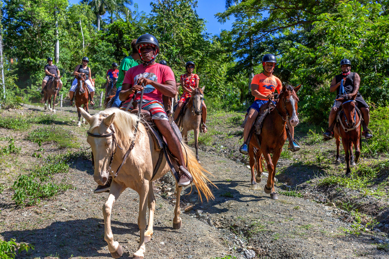 Puerto Plata: Zip Line Adventure en paardrijden