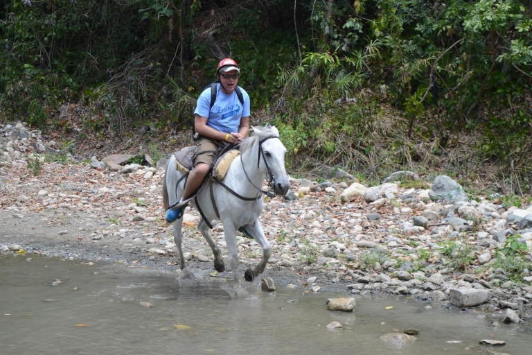 Puerto Plata: combinatie tokkelen, paardrijden en waterval