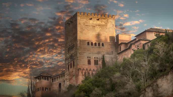 granada alhambra e city center para falantes de chinês