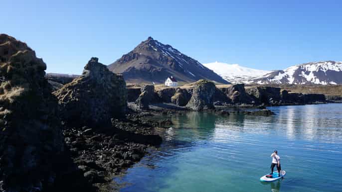 from reykjavik snæfellsnes peninsula sup small group tour