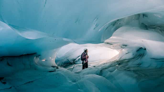 skaftafell excursión en grupo pequeño por la cueva de hielo y la caminata por el glaciar