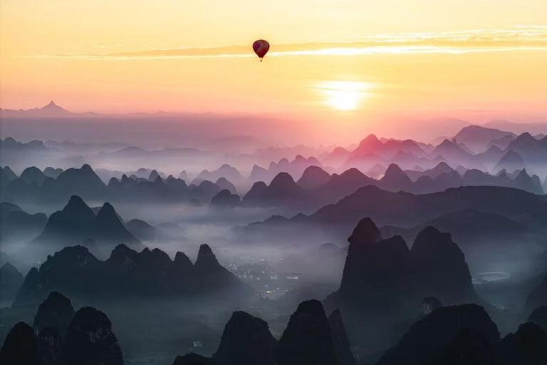 Yangshuo Hot Air Balloon Experience Exclusive Private Hot Air Balloon Ride