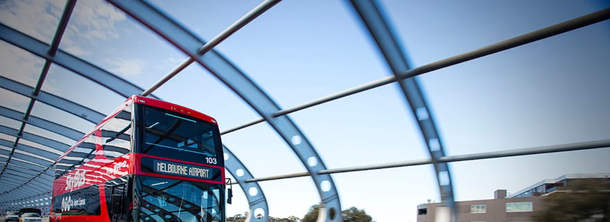Luchthaven Melbourne: expressbustransfer van/naar stadscentrum