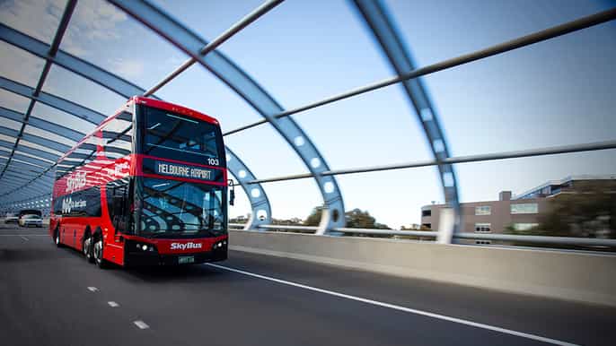 melbourne airport express bus transfer to melbourne city