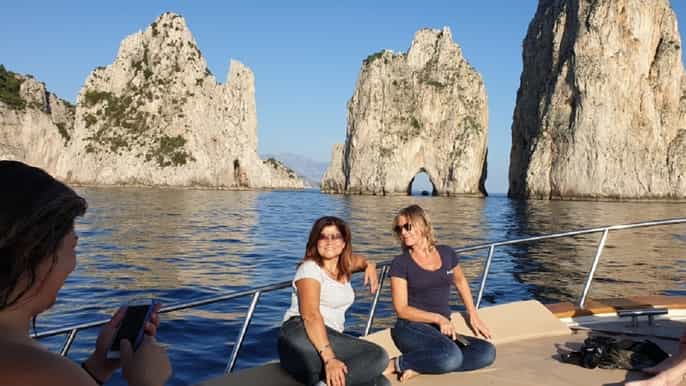 capri semiprivate boat tour and grotto visit