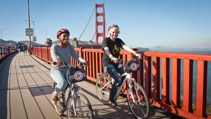 san francisco alcatraz sykkeltur til golden gate bridge